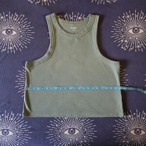 Old Navy Womens Green Crop Tank